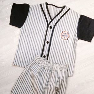 vintage boys baseball set (pants + shirt)